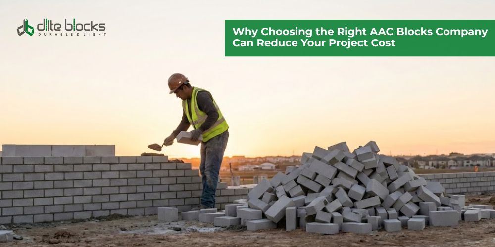 Choosing the right AAC block company helps reduce construction cost and time