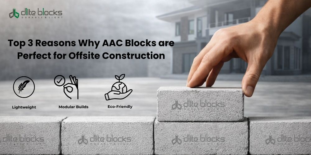 AAC blocks for offsite construction by Dlite Blocks